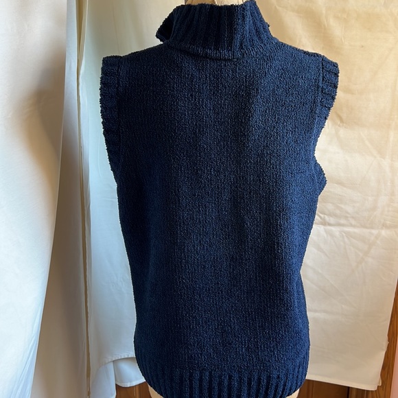 EUC Christopher &  Banks blue sweater vest size Medium - Picture 6 of 13